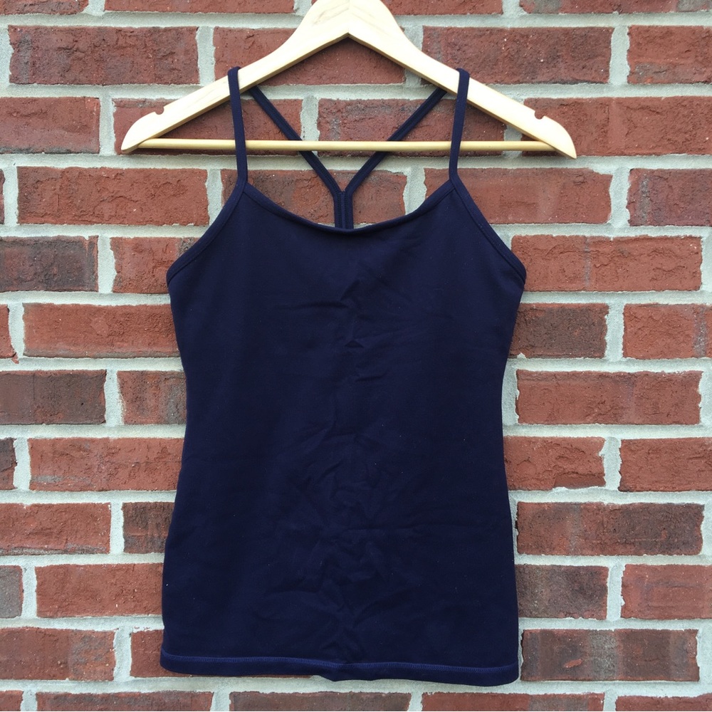 (SOLD) Lululemon Power Y Tank Black Swan Dark Purple - Picture 1 of 7
